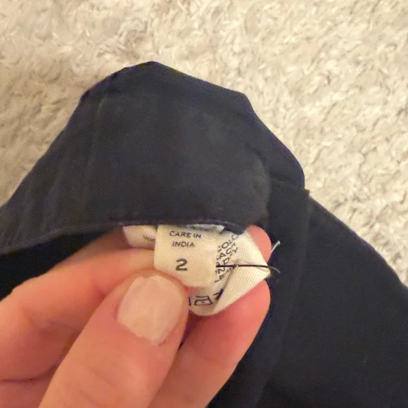 DÔEN Black Wide Leg cotton Trousers - Picture 4 of 6